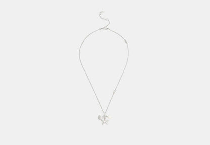 Pearl And Seashell Pendant Necklace