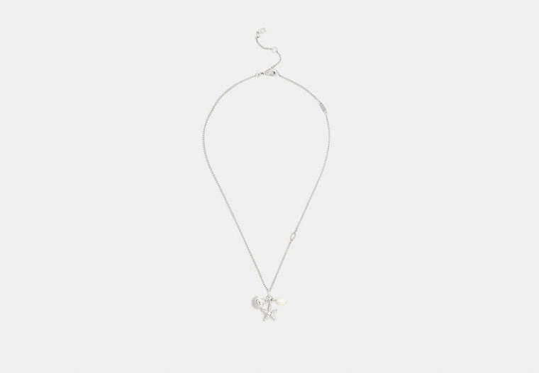 Pearl And Seashell Pendant Necklace
