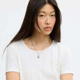 Pearl And Seashell Pendant Necklace