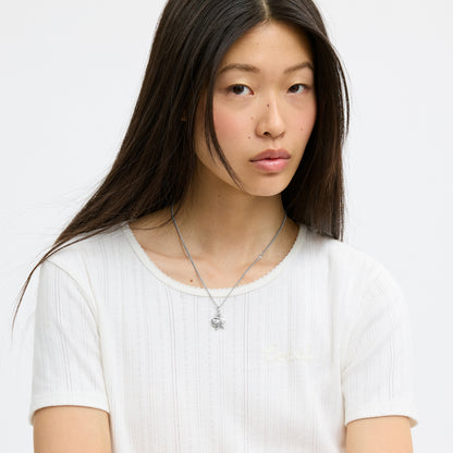 Pearl And Seashell Pendant Necklace