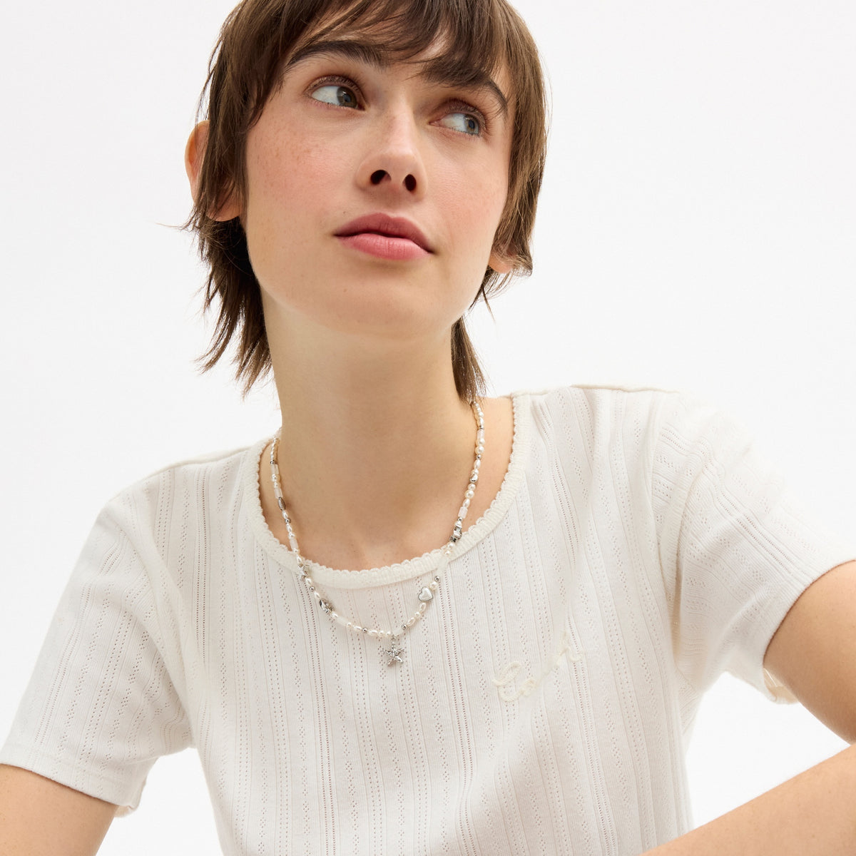 Pearls And Seashell Necklace