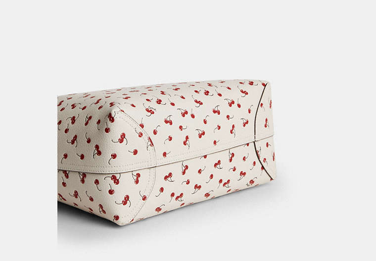 Medium City Tote Bag With Cherry Print