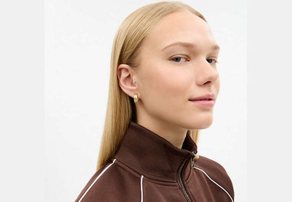 Repeated C Huggie Earrings