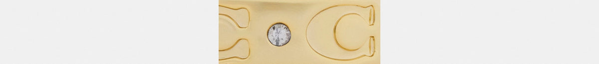 Repeated C Huggie Earrings