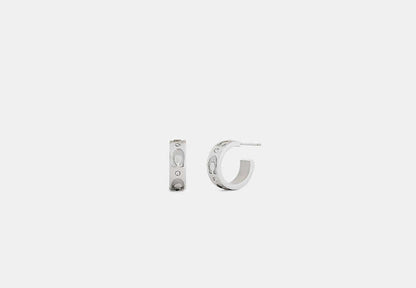 Repeated C Huggie Earrings