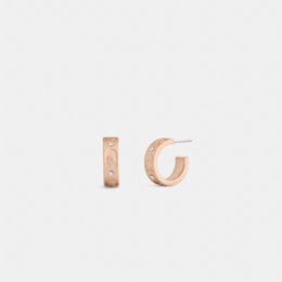 Repeated C Huggie Earrings