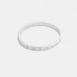 Repeated C Hinged Bangle
