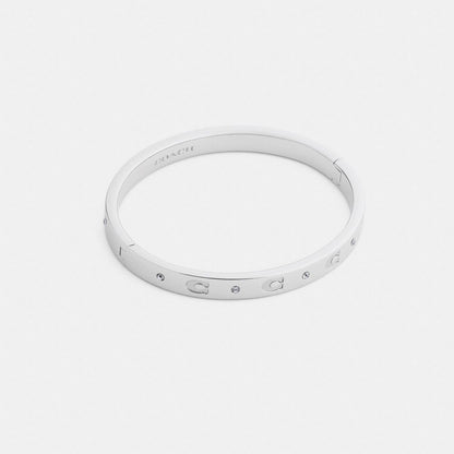 Repeated C Hinged Bangle