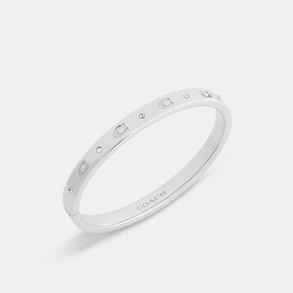 Repeated C Hinged Bangle