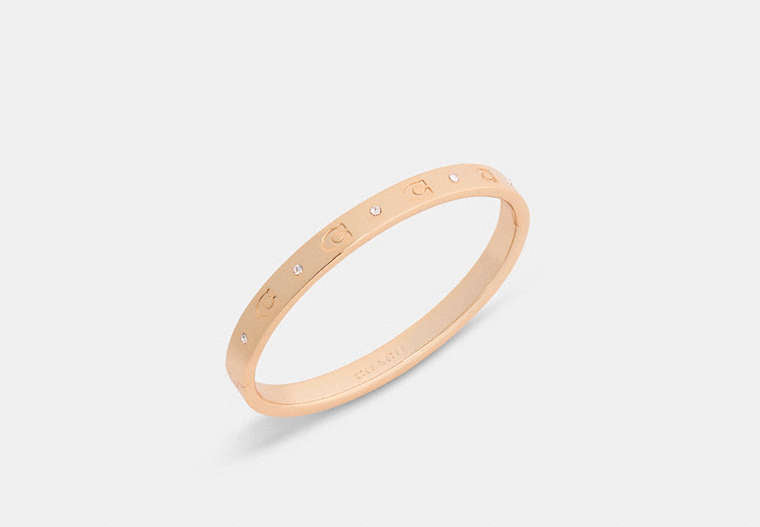Repeated C Hinged Bangle