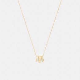 Repeated C Rondelle Necklace
