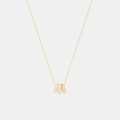 Repeated C Rondelle Necklace