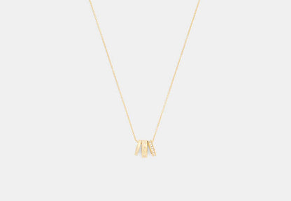 Repeated C Rondelle Necklace