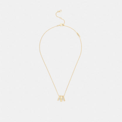 Repeated C Rondelle Necklace