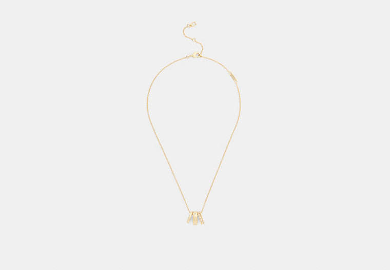 Repeated C Rondelle Necklace