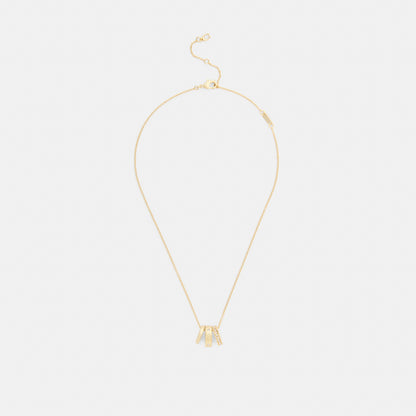 Repeated C Rondelle Necklace