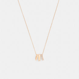 Repeated C Rondelle Necklace