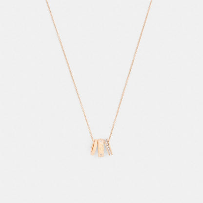 Repeated C Rondelle Necklace