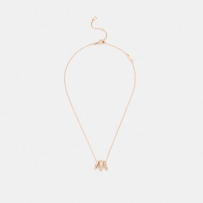 Repeated C Rondelle Necklace