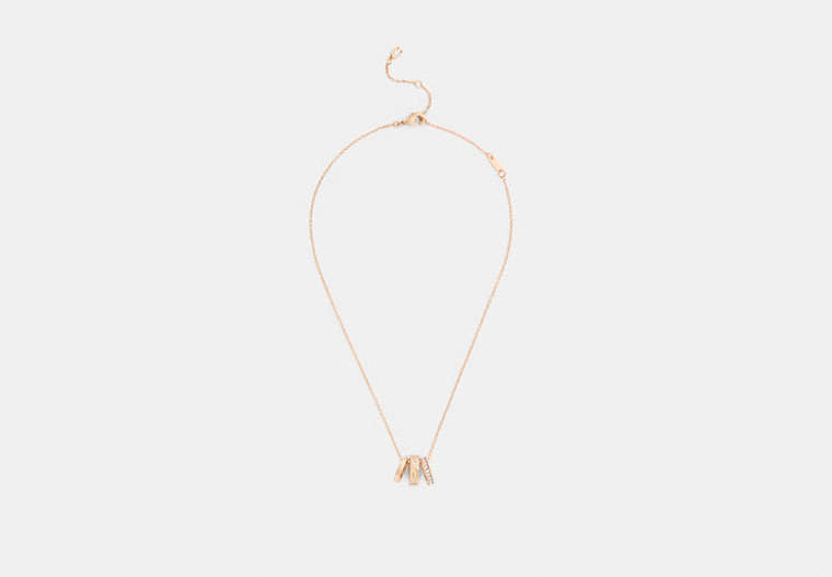 Repeated C Rondelle Necklace