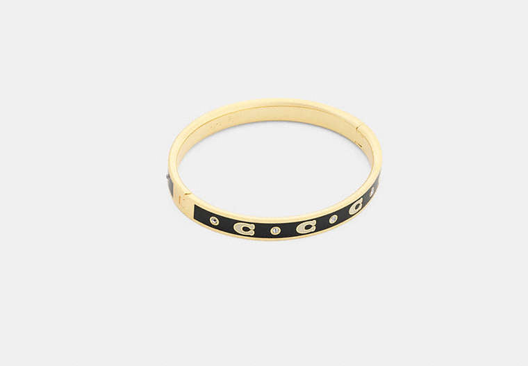 Repeated C Hinged Bangle