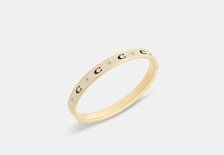 Repeated C Hinged Bangle