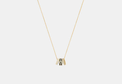 Repeated C Rondelle Necklace