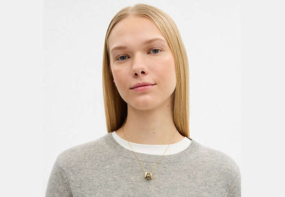 Repeated C Rondelle Necklace