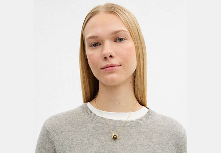 Repeated C Rondelle Necklace