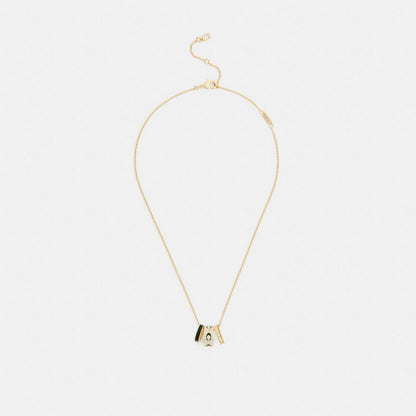 Repeated C Rondelle Necklace