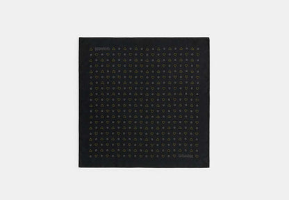 Dotty Heart Print Silk Bandana