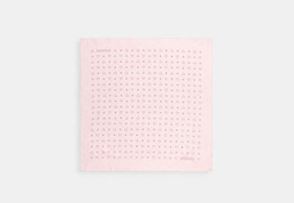 Dotty Heart Print Silk Bandana