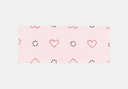 Dotty Heart Print Silk Bandana
