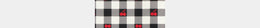 Gingham Cherry Print Silk Bandana
