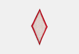 Micro Cherry Print Silk Diamond Scarf