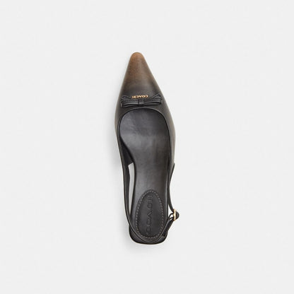 Bow Slingback Heel In Signature Jacquard