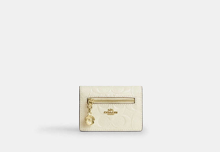 Card Case With Charm In Signature Leather
