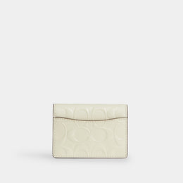 Card Case With Charm In Signature Leather