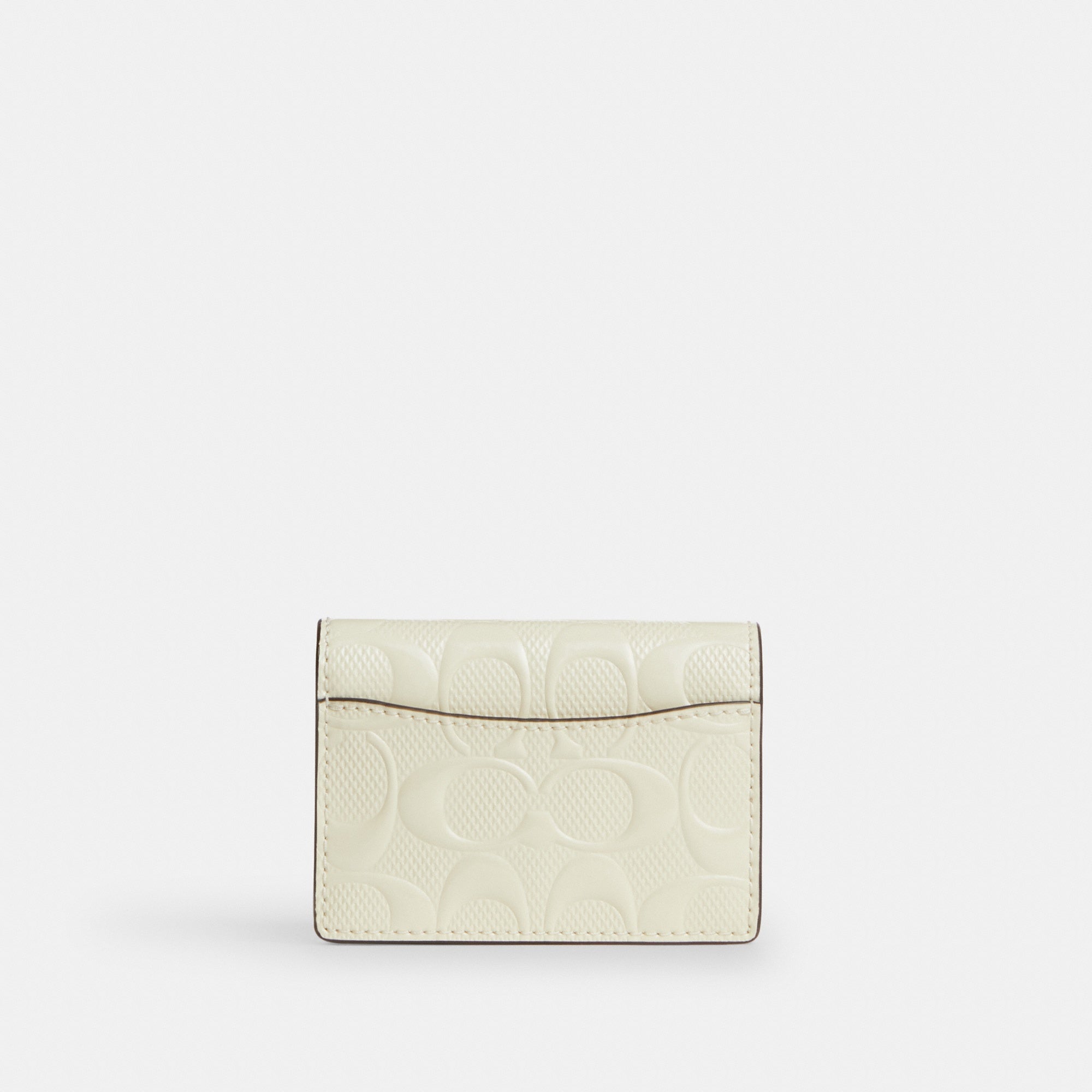 Card Case With Charm In Signature Leather