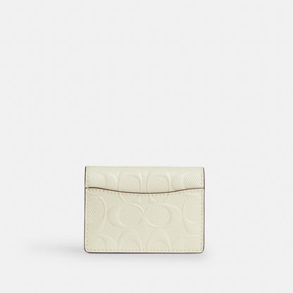 Card Case With Charm In Signature Leather