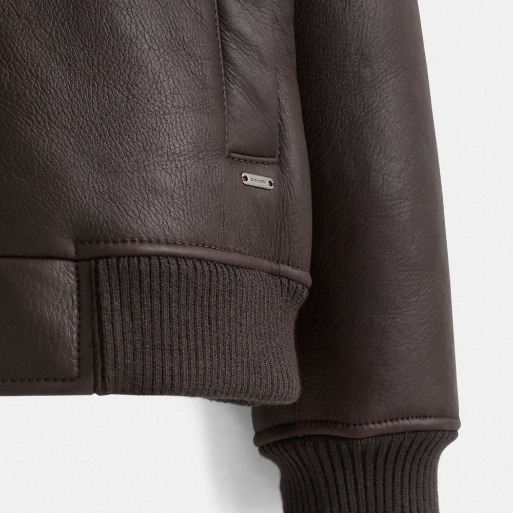 Restored Shearling Bomber