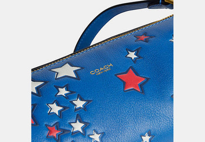 Barrel Bag With Americana Star Print