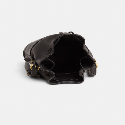 Vintage Equestrian Drawstring Bag