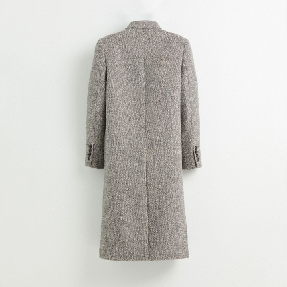 Restored Herringbone Oversized Coat