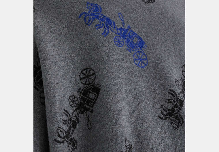 Restored Horse And Carriage V-Neck Sweater