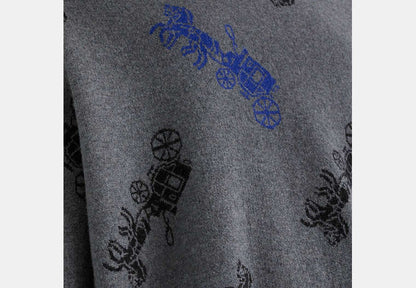 Restored Horse And Carriage V-Neck Sweater