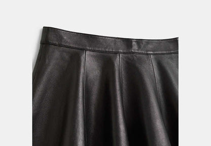 Restored Leather Cheerleader Skirt