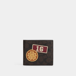 3-In-1 Wallet In Signature Canvas With Patches