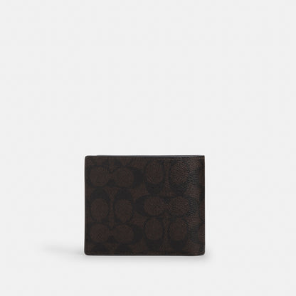 3-In-1 Wallet In Signature Canvas With Patches
