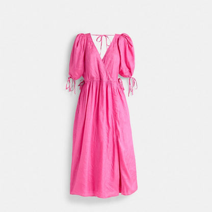 Restored Long Dress With Ties